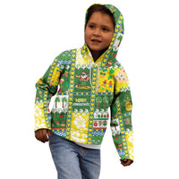 Pitcairn Islands Christmas Kid Hoodie Festive Beach Vibes - Polynesian Pride