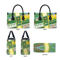 Pitcairn Islands Christmas Leather Bag Festive Beach Vibes - Polynesian Pride