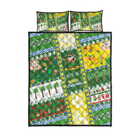 Pitcairn Islands Christmas Quilt Bed Set Festive Beach Vibes - Polynesian Pride