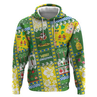 Pitcairn Islands Christmas Zip Hoodie Festive Beach Vibes - Polynesian Pride