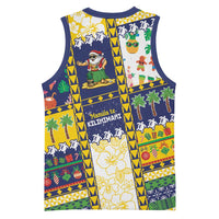Tokelau Christmas Basketball Jersey Festive Beach Vibes - Polynesian Pride