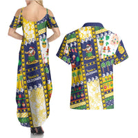 Tokelau Christmas Couples Matching Summer Maxi Dress and Hawaiian Shirt Festive Beach Vibes - Polynesian Pride
