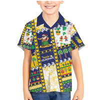 Tokelau Christmas Family Matching Mermaid Dress and Hawaiian Shirt Festive Beach Vibes LT05 Son's Shirt Colorful - Polynesian Pride