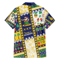 Tokelau Christmas Family Matching Off Shoulder Maxi Dress and Hawaiian Shirt Festive Beach Vibes LT05 - Polynesian Pride