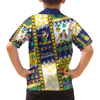 Tokelau Christmas Family Matching Short Sleeve Bodycon Dress and Hawaiian Shirt Festive Beach Vibes LT05 - Polynesian Pride