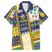 Tokelau Christmas Family Matching Short Sleeve Bodycon Dress and Hawaiian Shirt Festive Beach Vibes LT05 Dad's Shirt - Short Sleeve Colorful - Polynesian Pride