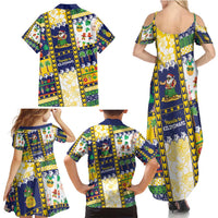 Tokelau Christmas Family Matching Summer Maxi Dress and Hawaiian Shirt Festive Beach Vibes LT05 - Polynesian Pride