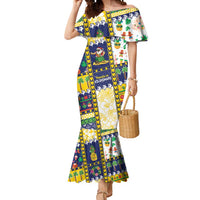 Tokelau Christmas Mermaid Dress Festive Beach Vibes - Polynesian Pride