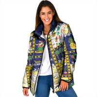 Tokelau Christmas Padded Jacket Festive Beach Vibes - Polynesian Pride