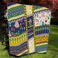 Tokelau Christmas Quilt Festive Beach Vibes - Polynesian Pride