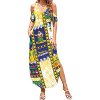 Tokelau Christmas Summer Maxi Dress Festive Beach Vibes - Polynesian Pride