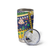 Tokelau Christmas Tumbler Cup Festive Beach Vibes - Polynesian Pride