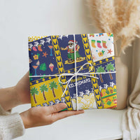 Tokelau Christmas Wrapping Paper Festive Beach Vibes - Polynesian Pride