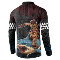 Hawaii Ikaika Button Sweatshirt Hawaiian Mythic Koa Tribal Warrior