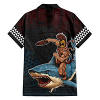 Hawaii Ikaika Family Matching Tank Maxi Dress and Hawaiian Shirt Hawaiian Mythic Koa Tribal Warrior