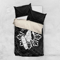Philippines Tribal Bedding Set King Lapu Lapu Black Version