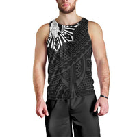 Philippines Tribal Men Tank Top King Lapu Lapu Black Version