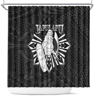 Philippines Tribal Shower Curtain King Lapu Lapu Black Version
