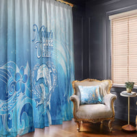 Mother's Love Is Deeper Than Ocean Window Curtain Polynesian Style