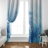 Mother's Love Is Deeper Than Ocean Window Curtain Polynesian Style