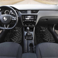 Personalised New Zealand Chur Bro Car Mats Maori Koru With Silver Fern