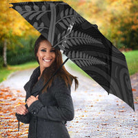New Zealand Chur Bro Umbrella Maori Koru With Silver Fern