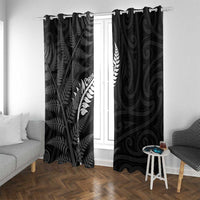 New Zealand Chur Bro Window Curtain Maori Koru With Silver Fern