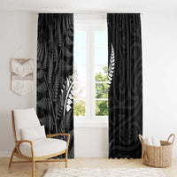 New Zealand Chur Bro Window Curtain Maori Koru With Silver Fern