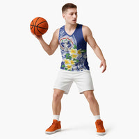 Northern Mariana Islands Basketball Jersey Polynesian Pattern With Frangipani