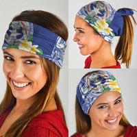Northern Mariana Islands Neck Gaiter Polynesian Pattern With Frangipani