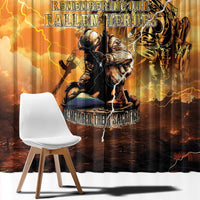 Hawaii Memorial Day Window Curtain Remember Their Sacrifice