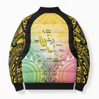 Vanuatu Independence Day Bomber Puffer Jacket The Untouched Paradise
