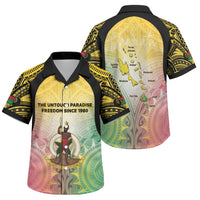Vanuatu Independence Day Family Matching Long Sleeve Bodycon Dress and Hawaiian Shirt The Untouched Paradise LT05 Son's Shirt Colorful - Polynesian Pride