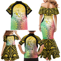 Vanuatu Independence Day Family Matching Mermaid Dress and Hawaiian Shirt The Untouched Paradise LT05 Mom's Dress Colorful - Polynesian Pride