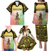 Vanuatu Independence Day Family Matching Puletasi and Hawaiian Shirt The Untouched Paradise LT05 - Polynesian Pride