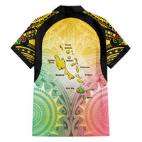 Vanuatu Independence Day Family Matching Short Sleeve Bodycon Dress and Hawaiian Shirt The Untouched Paradise LT05 Dad's Shirt - Long Sleeve Colorful - Polynesian Pride
