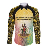 Vanuatu Independence Day Long Sleeve Button Shirt The Untouched Paradise LT05 Unisex Colorful - Polynesian Pride
