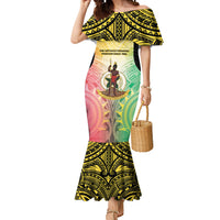 Vanuatu Independence Day Mermaid Dress The Untouched Paradise LT05 Women Colorful - Polynesian Pride