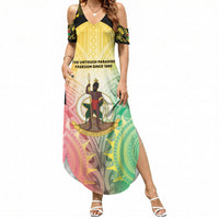 Vanuatu Independence Day Summer Maxi Dress The Untouched Paradise LT05 Women Colorful - Polynesian Pride