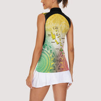 Vanuatu Independence Day Women Sleeveless Polo Shirt The Untouched Paradise