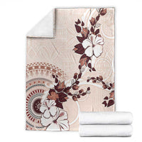 Bula Fiji Language Week Blanket Fijian Tapa Pattern With Tagimoucia Flower