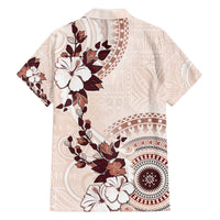 Bula Fiji Language Week Family Matching Puletasi and Hawaiian Shirt Fijian Tapa Pattern With Tagimoucia Flower LT05 - Polynesian Pride