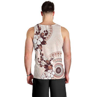 Bula Fiji Language Week Men Tank Top Fijian Tapa Pattern With Tagimoucia Flower