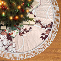 Bula Fiji Language Week Tree Skirt Fijian Tapa Pattern With Tagimoucia Flower