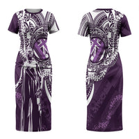 Hawaii Queen Liliuokalani Couples Matching Short Sleeve Bodycon Dress and Hawaiian Shirt Hawaiian Maile Lei Flag Style