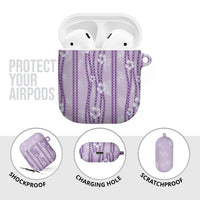 Hawaii Queen Liliuokalani AirPods Case Lavender Lei Pua Kalaunu LT05 - Polynesian Pride