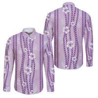 Hawaii Queen Liliuokalani Family Matching Tank Maxi Dress and Hawaiian Shirt Lavender Lei Pua Kalaunu