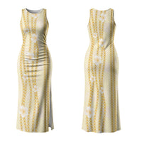 Hawaii Queen Liliuokalani Couples Matching Tank Maxi Dress and Hawaiian Shirt Gold Lei Pua Kalaunu
