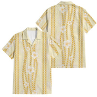 Hawaii Queen Liliuokalani Family Matching Tank Maxi Dress and Hawaiian Shirt Gold Lei Pua Kalaunu