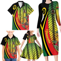 Vanuatu Constitution Day Family Matching Long Sleeve Bodycon Dress and Hawaiian Shirt Long Live Vanuatu LT05 - Polynesian Pride
